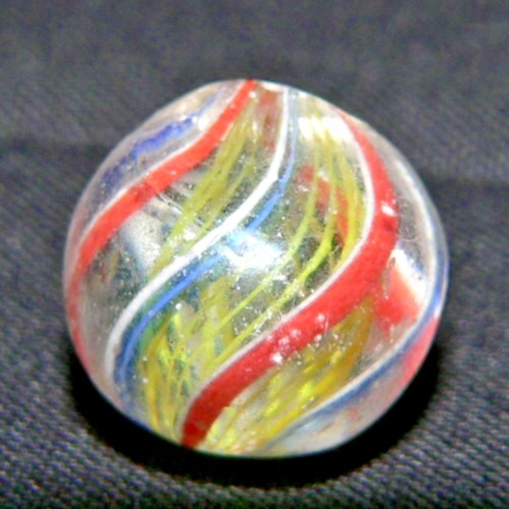 YELLOW Core 9/16'' END PIECE? LATTICINO CORE GERMAN HANDMADE MARBLE #41